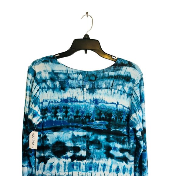 2/$30 Fifteen Twenty Large Tie-Dye Dress Bodycon Lace-Up Neckline NWT - Picture 9 of 11